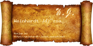Weinhardt Józsa névjegykártya